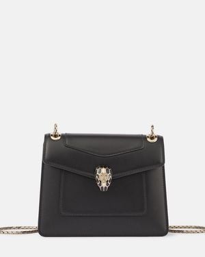 BVLGARI Serpenti Forever Day-To-Night Small Crossbody Bag - Black