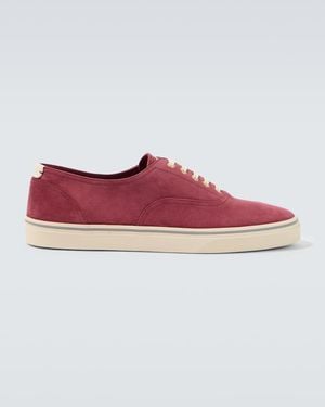 Brunello Cucinelli Suede Trainers - Red