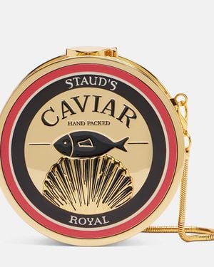 STAUD Caviar Mini Crossbody Bag - Pink