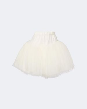 Simone Rocha Minifalda De Tul - Blanco