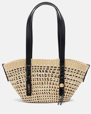 Loewe Paula's Ibiza Tote Braid Small - Mettallic