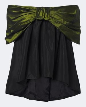 Simone Rocha Top A Epaules Denudees - Vert