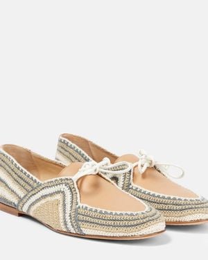Gabriela Hearst Hays Crochet Moccasins - Natural