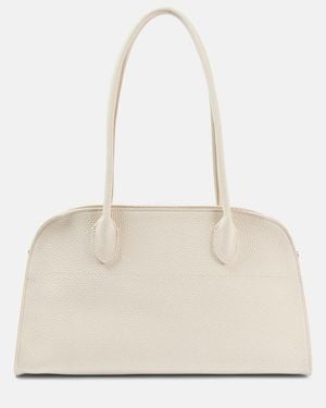 The Row Margaux 12 Leather Tote Bag - Natural