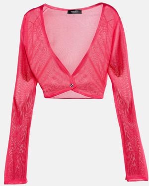 Versace Cropped-Cardigan Medusa - Pink