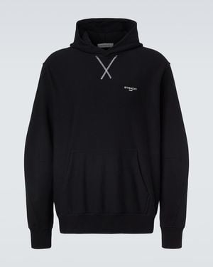Givenchy Hoodie Aus Baumwoll-Jersey - Blau