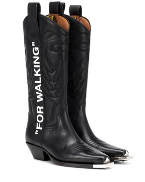 Off-White c/o Virgil Abloh For Walking Cowboy Boots - Black