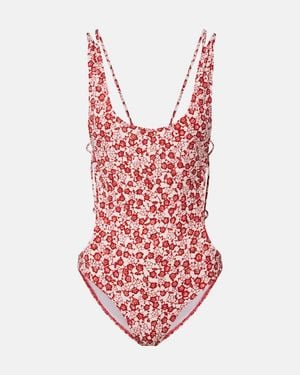 Isabel Marant Bedruckter Badeanzug Tenisiage - Rot