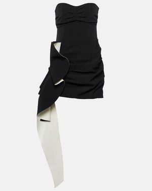 Jonathan Simkhai Adina Draped Minidress - Black