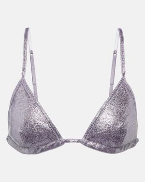 Tom Ford Metallic Bralette - Gray