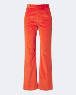 Loewe Gerade Hose Aus Baumwoll-Cord - Rot