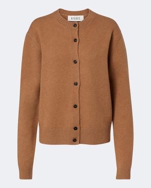 Rohe Wool And Cashmere-Blend Cardigan - Brown