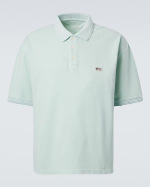 Visvim Mondo Weller Cotton Pique Polo Shirt - Blue