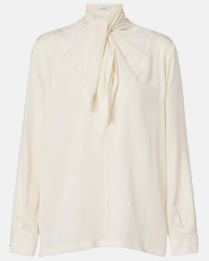 Max Mara Badia Silk Shirt - White