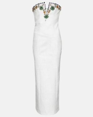 Miss Sohee Vestido De Fiesta Adornado - Blanco