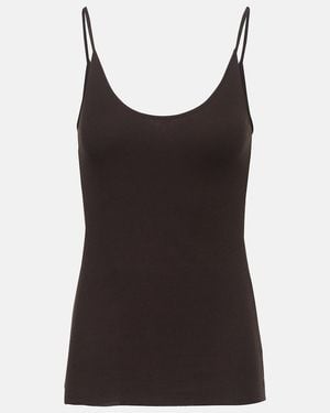 KHAITE Selee Jersey Tank Top - Black