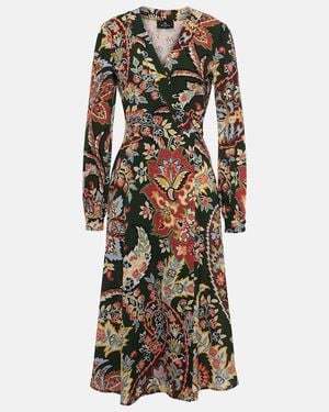 Etro Printed Wrap Dress - Multicolour