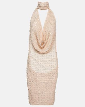 AYA MUSE Tipo Sequined Minidress - Natural