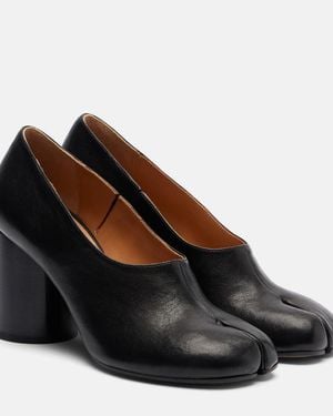 Maison Margiela Tabi 80 Leather Pumps - Black