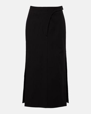 Sportmax Velo Cotton Pencil Skirt - Black