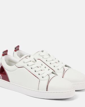 Christian Louboutin Fun Louise Junior Leather Low-Top Trainers - White