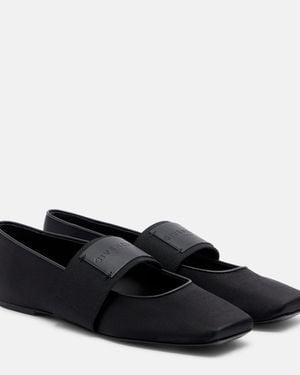 Givenchy Ballerinas Sliced Square Aus Satin - Schwarz