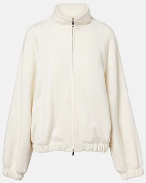 Max Mara Chaqueta Frine En Mezcla De Algodon Y Lana - Blanco