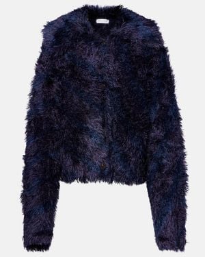 Dries Van Noten Cardigan Aus Einem Wollgemisch - Blau