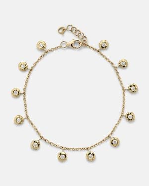 Octavia Elizabeth Pulsera Nesting Gem De Oro De 18 Ct Con Diamantes - Metálico