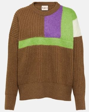 Plan C Wool And Cashmere Jumper - Green