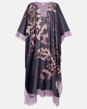 Dries Van Noten Cotton Beach Dress - Purple