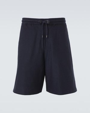 Ralph Lauren Cotton And Silk Shorts - Blue