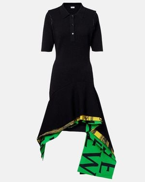 Loewe Asymmetric Midi Dress - Black