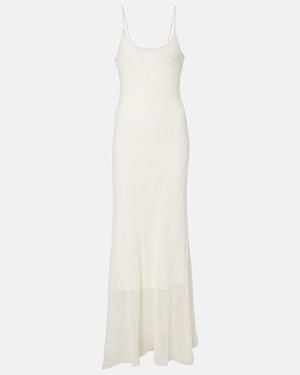Faithfull the Brand Treillis Crochet Cotton-Blend Midi Dress - White