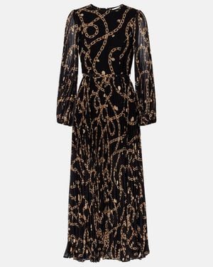 Zimmermann Sunray Printed Midi Dress - Black