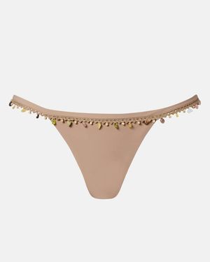 Christopher Esber Verziertes Bikini-Hoeschen Beach Quartz - Natur