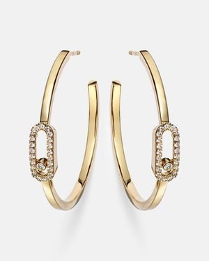 Messika Ohrringe Move Uno Aus 18Kt Gelbgold Mit Diamanten - Mettallic