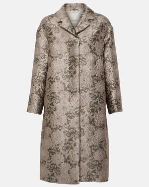 Max Mara Effi Jacquard Jacket - Natural