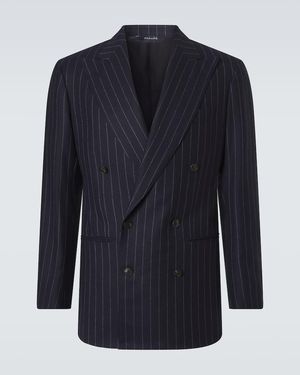 Saman Amel Blazer Aus Wolle - Blau