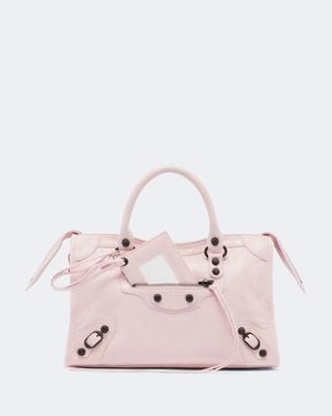 Balenciaga Le City Small Leather Top-Handle Bag - Pink