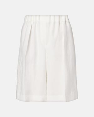 Brunello Cucinelli Twill Shorts - White