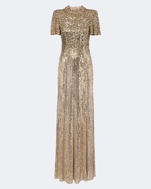 Jenny Packham Verzierte Robe Kiku - Natur
