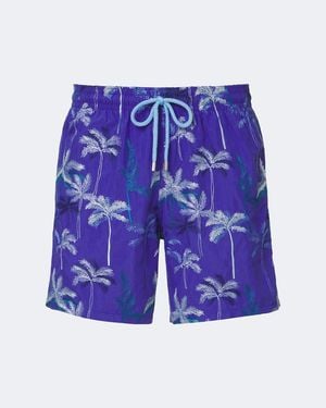 Vilebrequin Mistral Embroidered Swim Trunks - Blue