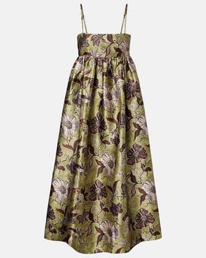 ALÉMAIS Citron Floral Midi Dress - Multicolour