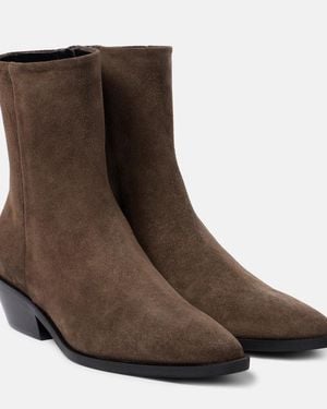 A.Emery Hudson Suede Ankle Boots - Brown