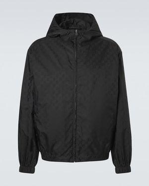 Gucci Gg Jacquard Jacket - Black