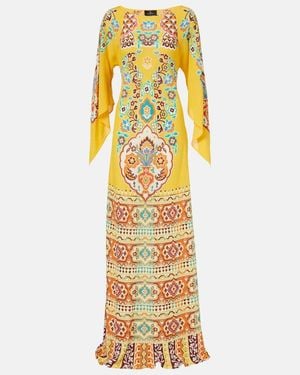 Etro Printed Maxi Dress - Metallic