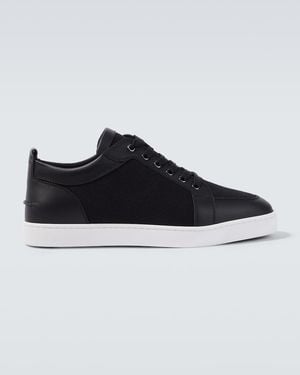 Christian Louboutin Rantulow Leather Trainers - Black