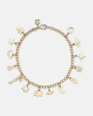 Sydney Evan Armband Multi-Icon Aus 14Kt Gelbgold - Mettallic