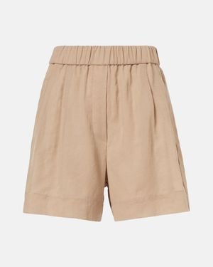 Brunello Cucinelli Cotton Bermuda Shorts - Natural